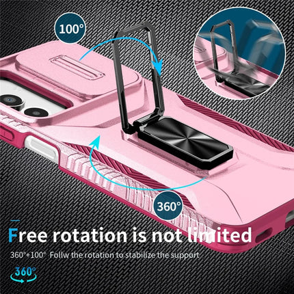 For Samsung Galaxy A16 5G / A16 4G Case Camshield Kickstand TPU+PC Anti-Slip Phone Cover