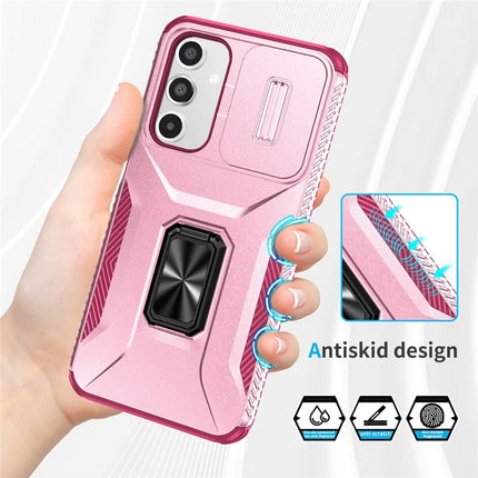 For Samsung Galaxy A16 5G / A16 4G Case Camshield Kickstand TPU+PC Anti-Slip Phone Cover