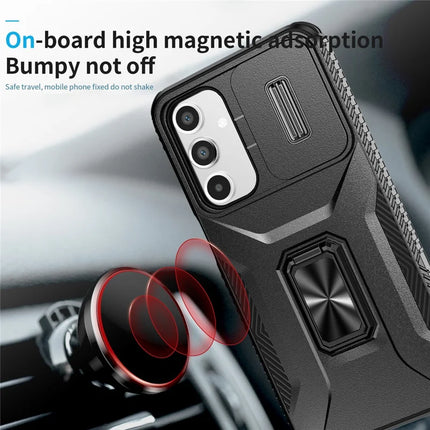 For Samsung Galaxy A16 5G / A16 4G Case Camshield Kickstand TPU+PC Anti-Slip Phone Cover