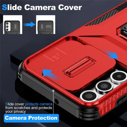 For Samsung Galaxy A16 5G / A16 4G Case Camshield Kickstand TPU+PC Anti-Slip Phone Cover