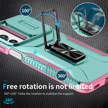 For Samsung Galaxy A16 5G / A16 4G Case Camshield Kickstand TPU+PC Anti-Slip Phone Cover