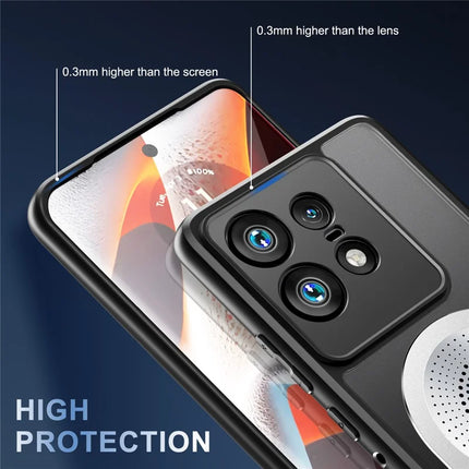 For Motorola Edge 50 Pro 5G Magnetic Case Heat Dissipation Aromatherapy Kickstand Silicone+PC Phone Cover