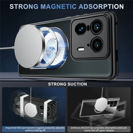 For Motorola Moto X50 Ultra 5G / Edge 50 Ultra 5G Magnetic Case Heat Dissipation Aromatherapy Kickstand Silicone+PC Phone Cover