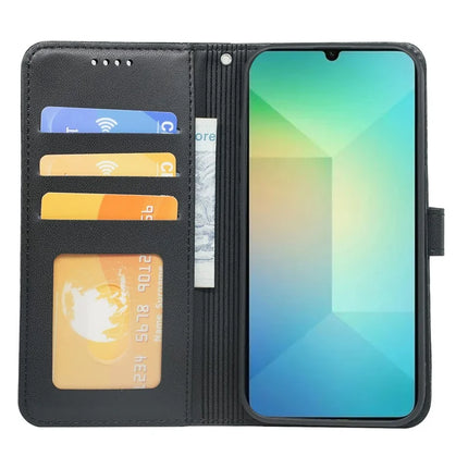 For Samsung Galaxy A06 Wallet Case Magnetic Snap Leather Phone Cover with Strap