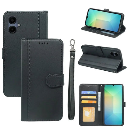 For Samsung Galaxy A06 Wallet Case Magnetic Snap Leather Phone Cover with Strap