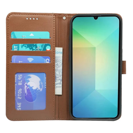 For Samsung Galaxy A06 Wallet Case Magnetic Snap Leather Phone Cover with Strap