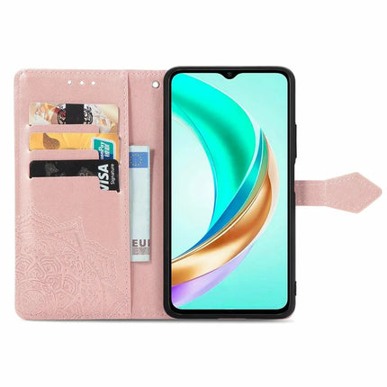 For Honor X6b 4G Wallet Case Mandala Flower Leather Phone Cover Stand View