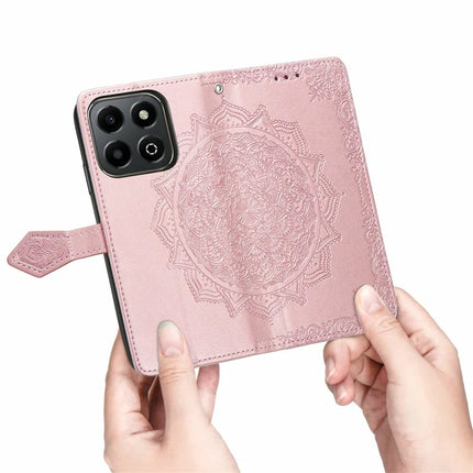 For Honor X6b 4G Wallet Case Mandala Flower Leather Phone Cover Stand View