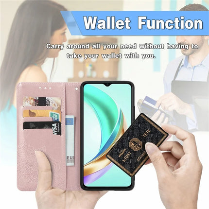 For Honor X6b 4G Wallet Case Mandala Flower Leather Phone Cover Stand View
