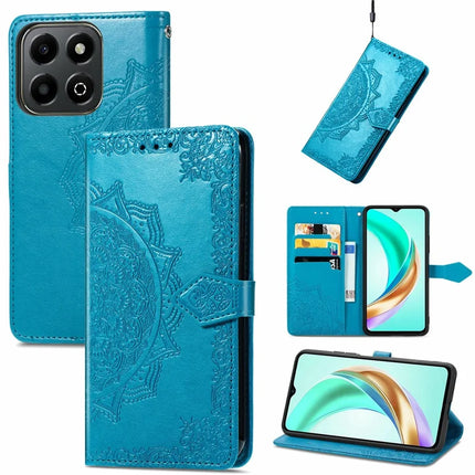 For Honor X6b 4G Wallet Case Mandala Flower Leather Phone Cover Stand View