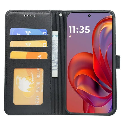 For Motorola Edge 50 Neo 5G / Moto S50 5G / Thinkphone 25 5G Wallet Case Magnetic Snap Leather Phone Cover with Strap