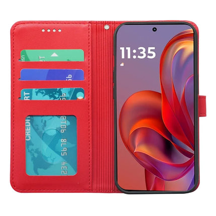 For Motorola Edge 50 Neo 5G / Moto S50 5G / Thinkphone 25 5G Wallet Case Magnetic Snap Leather Phone Cover with Strap