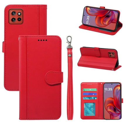 For Motorola Edge 50 Neo 5G / Moto S50 5G / Thinkphone 25 5G Wallet Case Magnetic Snap Leather Phone Cover with Strap