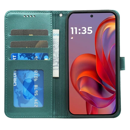 For Motorola Edge 50 Neo 5G / Moto S50 5G / Thinkphone 25 5G Wallet Case Magnetic Snap Leather Phone Cover with Strap