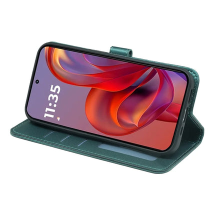 For Motorola Edge 50 Neo 5G / Moto S50 5G / Thinkphone 25 5G Wallet Case Magnetic Snap Leather Phone Cover with Strap