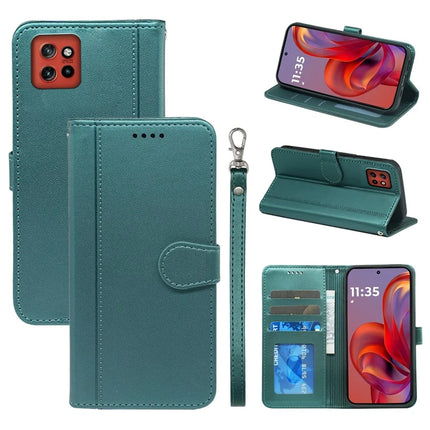 For Motorola Edge 50 Neo 5G / Moto S50 5G / Thinkphone 25 5G Wallet Case Magnetic Snap Leather Phone Cover with Strap