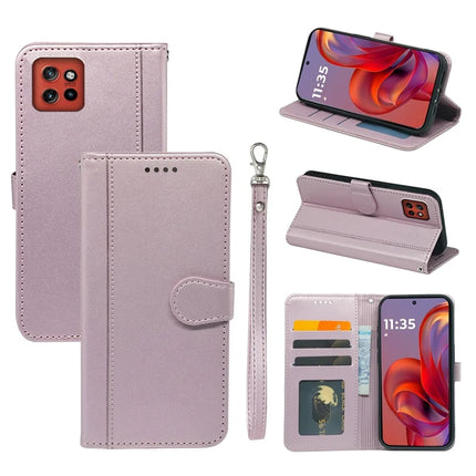 For Motorola Edge 50 Neo 5G / Moto S50 5G / Thinkphone 25 5G Wallet Case Magnetic Snap Leather Phone Cover with Strap