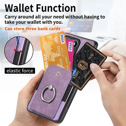 For Honor X6b 4G Case Kickstand Leather+TPU Non-Slip Protective Cover Card Slots