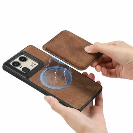 For Motorola Moto X50 Ultra 5G / Edge 50 Ultra 5G Case Leather+TPU Retro Phone Cover with Detachable Card Slot