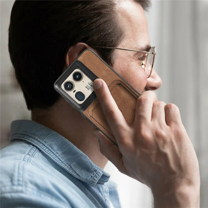 For Motorola Moto X50 Ultra 5G / Edge 50 Ultra 5G Case Leather+TPU Retro Phone Cover with Detachable Card Slot