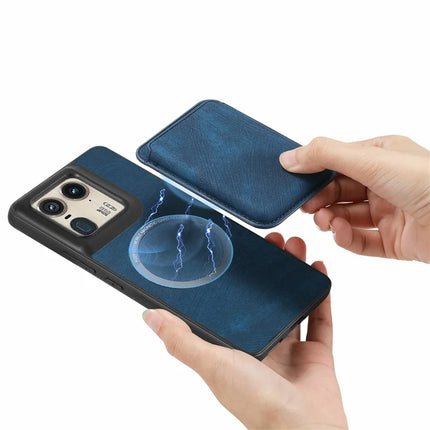 For Motorola Moto X50 Ultra 5G / Edge 50 Ultra 5G Case Leather+TPU Retro Phone Cover with Detachable Card Slot