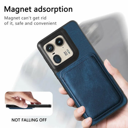 For Motorola Moto X50 Ultra 5G / Edge 50 Ultra 5G Case Leather+TPU Retro Phone Cover with Detachable Card Slot