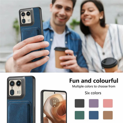 For Motorola Moto X50 Ultra 5G / Edge 50 Ultra 5G Case Leather+TPU Retro Phone Cover with Detachable Card Slot
