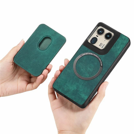 For Motorola Moto X50 Ultra 5G / Edge 50 Ultra 5G Case Leather+TPU Retro Phone Cover with Detachable Card Slot
