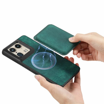 For Motorola Moto X50 Ultra 5G / Edge 50 Ultra 5G Case Leather+TPU Retro Phone Cover with Detachable Card Slot