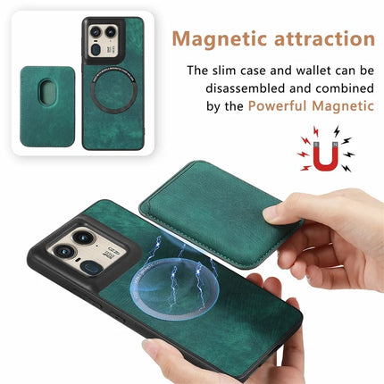 For Motorola Moto X50 Ultra 5G / Edge 50 Ultra 5G Case Leather+TPU Retro Phone Cover with Detachable Card Slot