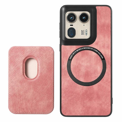For Motorola Moto X50 Ultra 5G / Edge 50 Ultra 5G Case Leather+TPU Retro Phone Cover with Detachable Card Slot