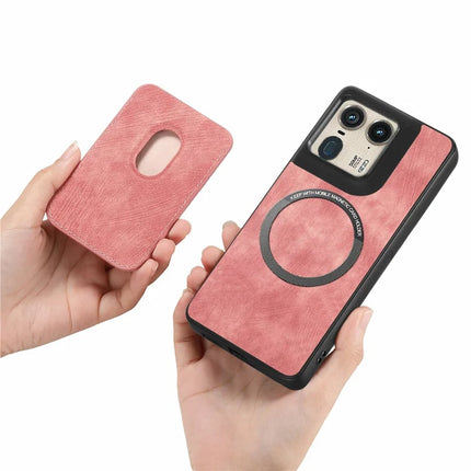 For Motorola Moto X50 Ultra 5G / Edge 50 Ultra 5G Case Leather+TPU Retro Phone Cover with Detachable Card Slot