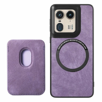 For Motorola Moto X50 Ultra 5G / Edge 50 Ultra 5G Case Leather+TPU Retro Phone Cover with Detachable Card Slot
