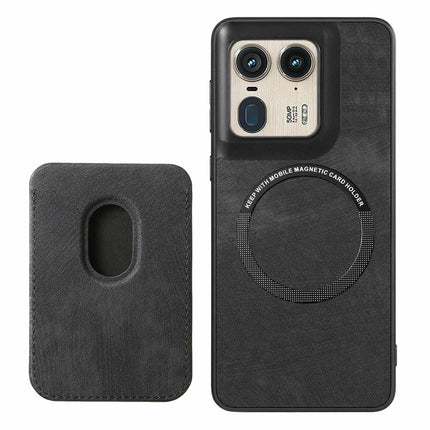 For Motorola Moto X50 Ultra 5G / Edge 50 Ultra 5G Case Leather+TPU Retro Phone Cover with Detachable Card Slot