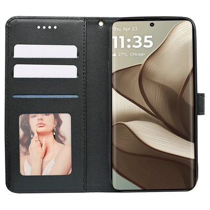 For Motorola Edge 50 5G Wallet Phone Case Pattern Imprint Leather Flip Cover