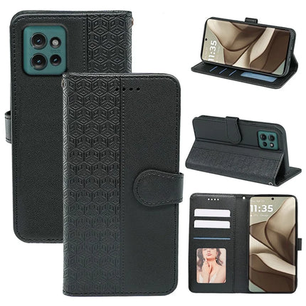 For Motorola Edge 50 5G Wallet Phone Case Pattern Imprint Leather Flip Cover