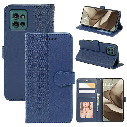 For Motorola Edge 50 5G Wallet Phone Case Pattern Imprint Leather Flip Cover