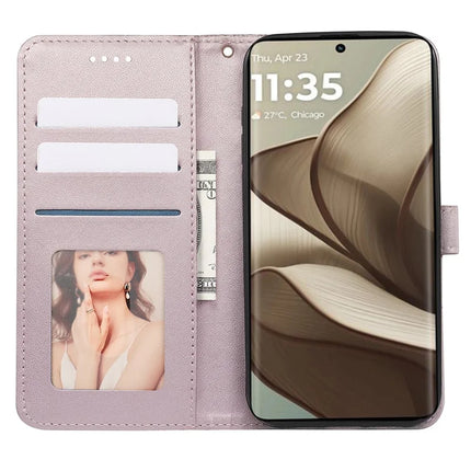 For Motorola Edge 50 5G Wallet Phone Case Pattern Imprint Leather Flip Cover