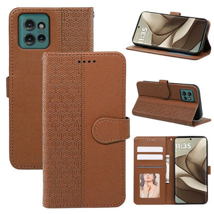 For Motorola Edge 50 5G Wallet Phone Case Pattern Imprint Leather Flip Cover