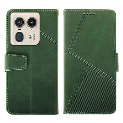 IDEWEI For Motorola Edge 50 Ultra 5G Case Leather Wallet Phone Cover Stand Calf Texture - Green