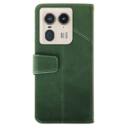 IDEWEI For Motorola Edge 50 Ultra 5G Case Leather Wallet Phone Cover Stand Calf Texture