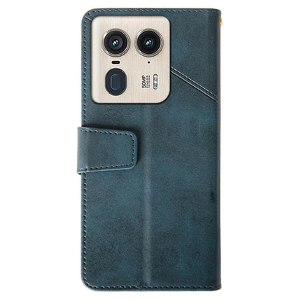 IDEWEI For Motorola Edge 50 Ultra 5G Case Leather Wallet Phone Cover Stand Calf Texture