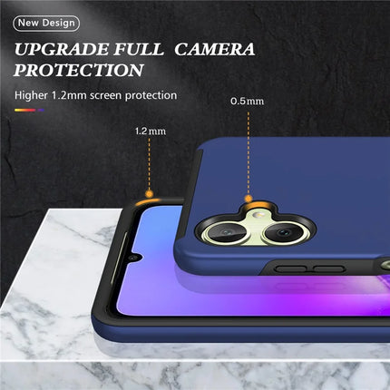For Samsung Galaxy A06 Case PC+TPU Phone Cover with Rotatable Ring Holder