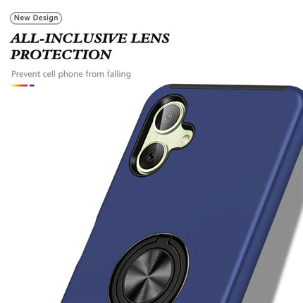 For Samsung Galaxy A06 Case PC+TPU Phone Cover with Rotatable Ring Holder