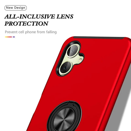 For Samsung Galaxy A06 Case PC+TPU Phone Cover with Rotatable Ring Holder