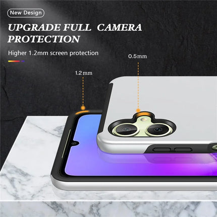 For Samsung Galaxy A06 Case PC+TPU Phone Cover with Rotatable Ring Holder