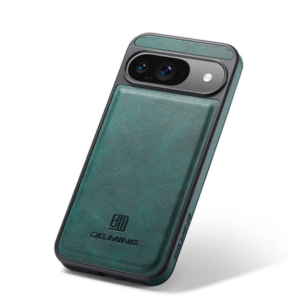 DG.MING For Google Pixel 9 Pro  /  Pixel 9 Case Anti-Drop Leather Coated PC+TPU Phone Back Cover