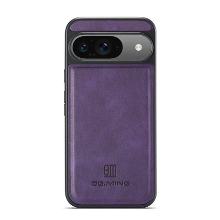 DG.MING For Google Pixel 9 Pro  /  Pixel 9 Case Anti-Drop Leather Coated PC+TPU Phone Back Cover