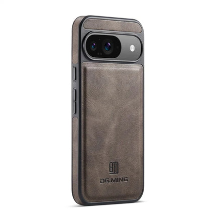 DG.MING For Google Pixel 9 Pro  /  Pixel 9 Case Anti-Drop Leather Coated PC+TPU Phone Back Cover