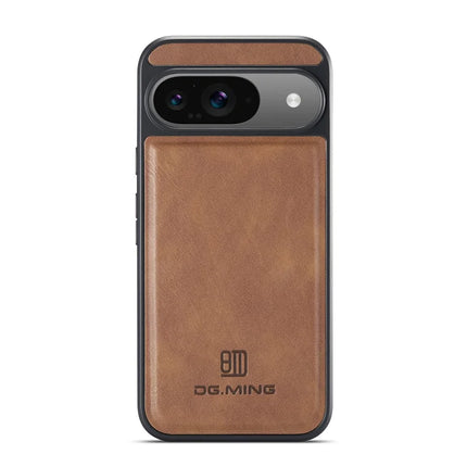 DG.MING For Google Pixel 9 Pro  /  Pixel 9 Case Anti-Drop Leather Coated PC+TPU Phone Back Cover